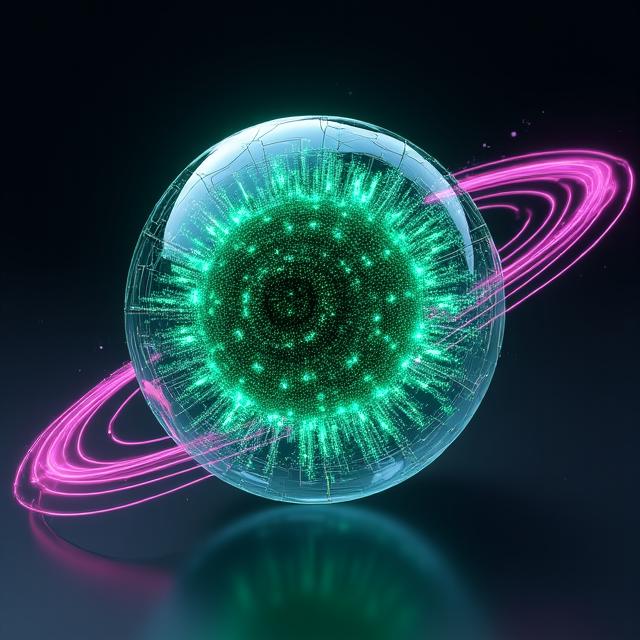 Secure encrypted data visualization representing UK data protection